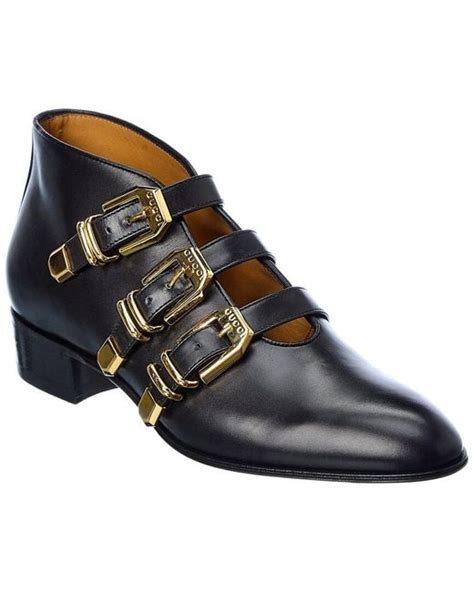 gucci buckle shoes mens|gucci kim booties.